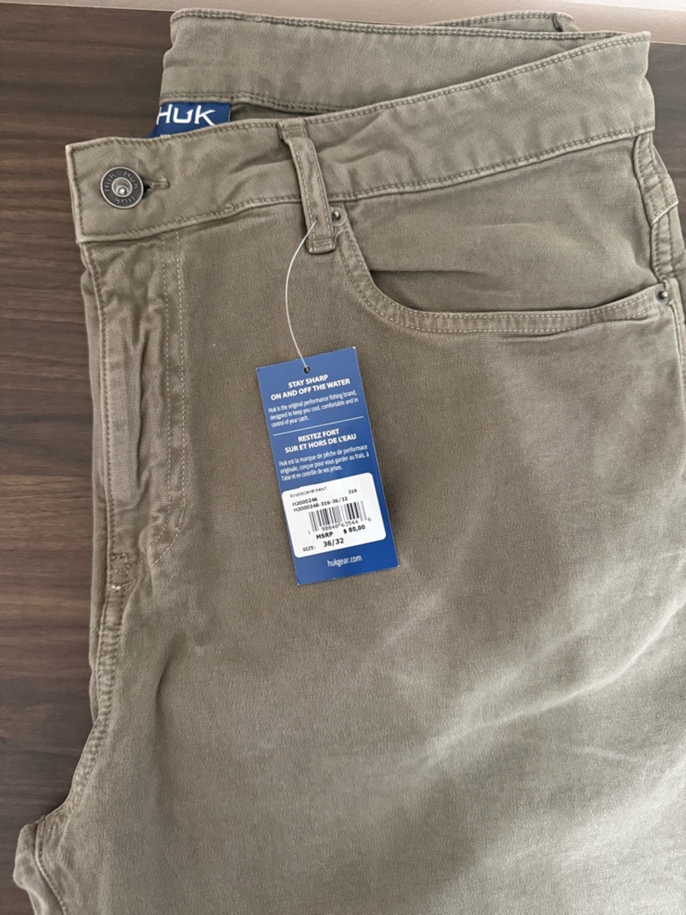 Huk Men's Chino Pants in Olive Tan